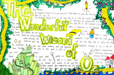 The Wonderful Wizard of Oz（绿野仙踪）初一年级英语课外阅读手抄报