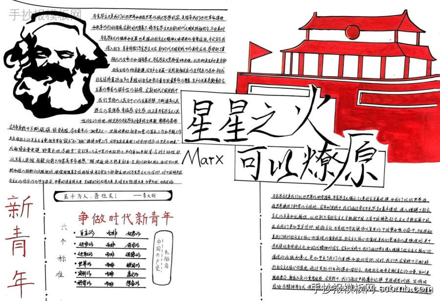 我心中的马克思手抄报-第7张