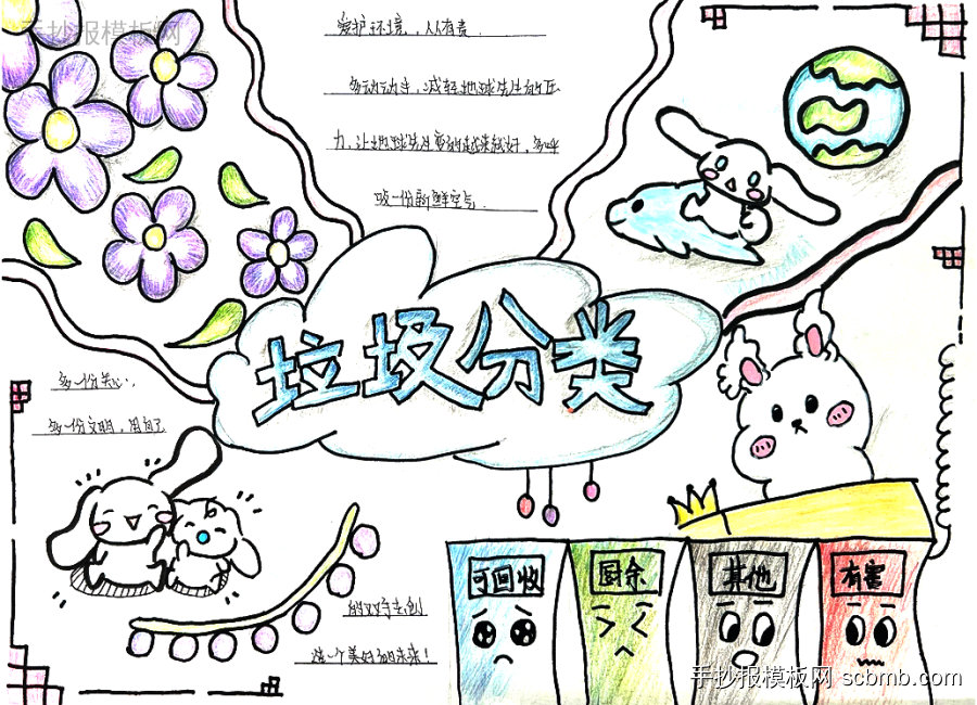 垃圾分类人人有责 垃圾分类主题手抄报图片-第5张