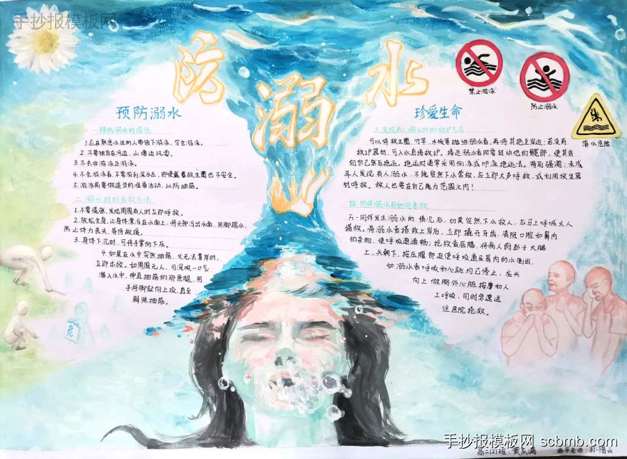 防溺水手抄报图片合集-第3张