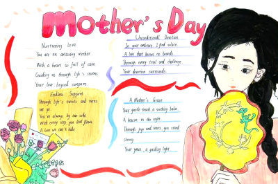 Mother’s Day母亲节 六年级英语手抄报图片